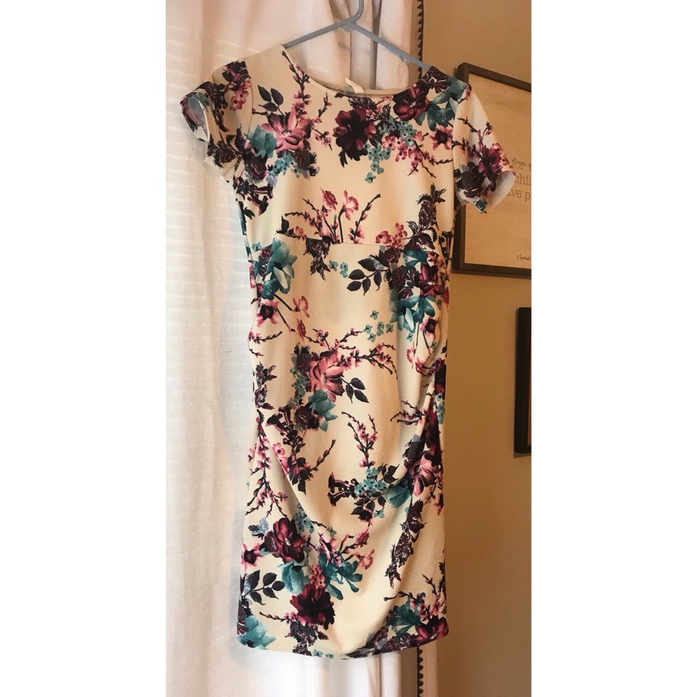 Pinkblush floral maternity dress